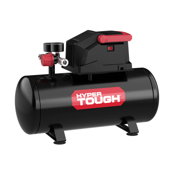 Hyper Tough Ht Portable Black 3 Gallon Air Compressor