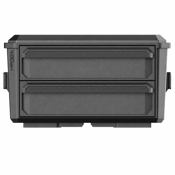 Hyper Tough Hyper Stack 2-Drawer Plastic Tool Box, Stackable Storage Organizer