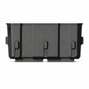 Hyper Tough Hyper Stack Interlocking Storage Crate, Black, Stackable Plastic Organizer