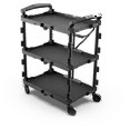 thumbnail interactive-video image 1 of Hyper Tough Hyper Stack New Foldable Collapsible Utility Cart, Black, 1 of 16