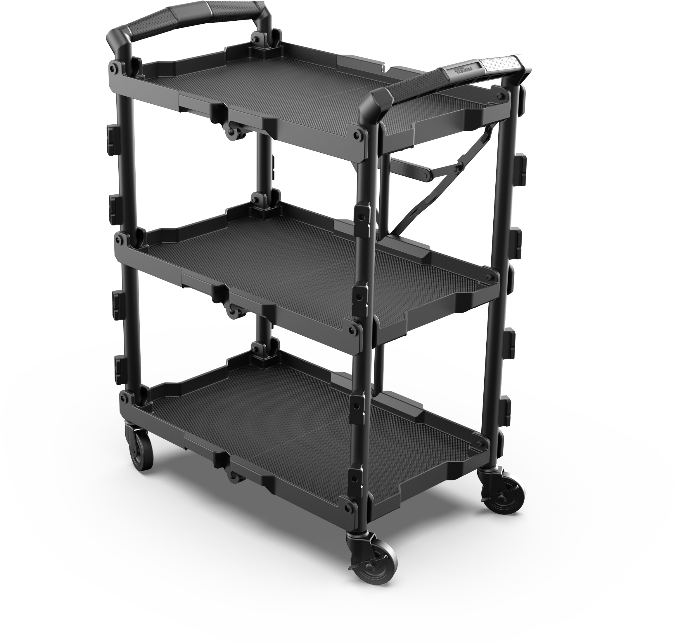 HYPER TOUGH HYPER STACK NEW FOLDABLE COLLAPSIBLE UTILITY CART, BLACK