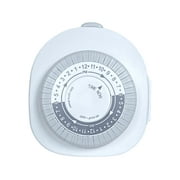 Hyper Tough Indoor Analog Timer with 1 Grounded Outlet, 3-Pronged Outlet, 15 Amps