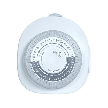 Hyper Tough Indoor Analog Timer with 1 Grounded Outlet, 3-Pronged Outlet, 15 Amps