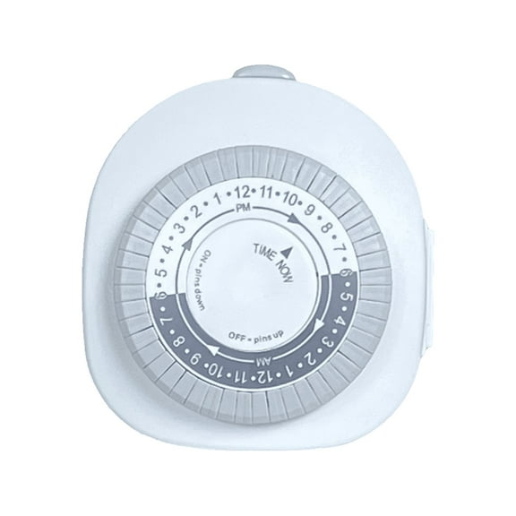 Hyper Tough Indoor Analog Timer with 1 Grounded Outlet, 3-Pronged Outlet, 15 Amps