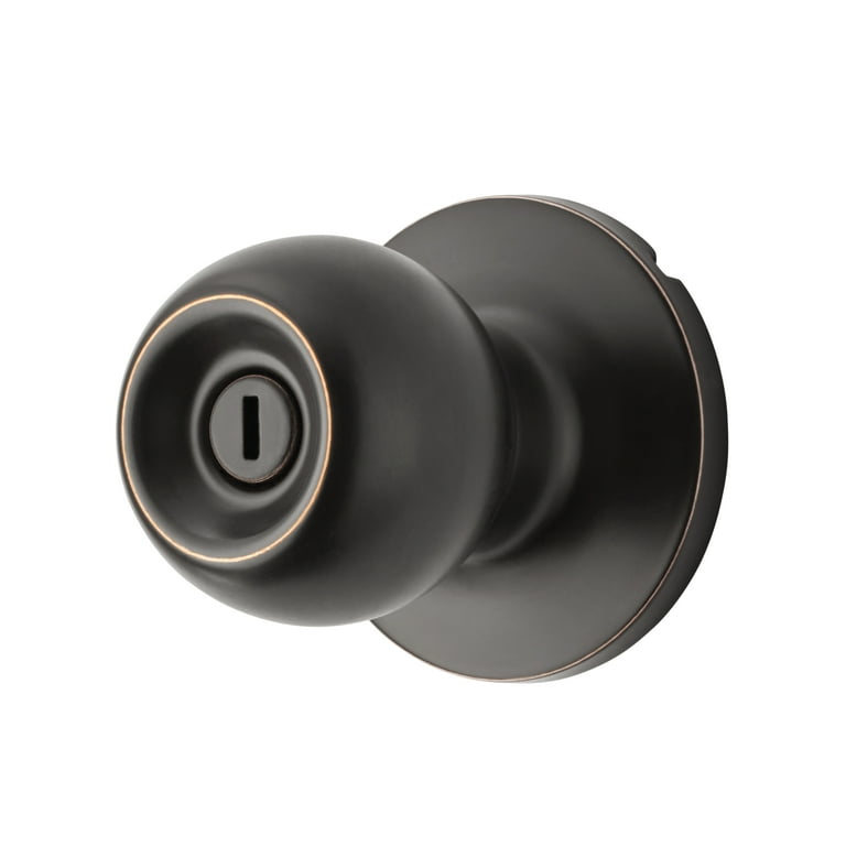 Ball Aged Bronze Bed and Bath Door Knob