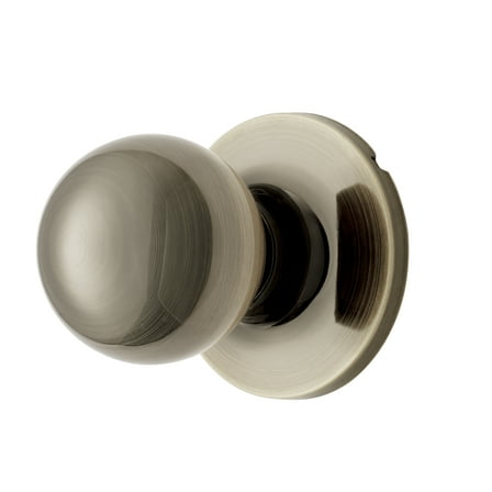 Hyper Tough Interior Non-Locking Ball Passage Hall & Closet Doorknob Antique Brass Finish