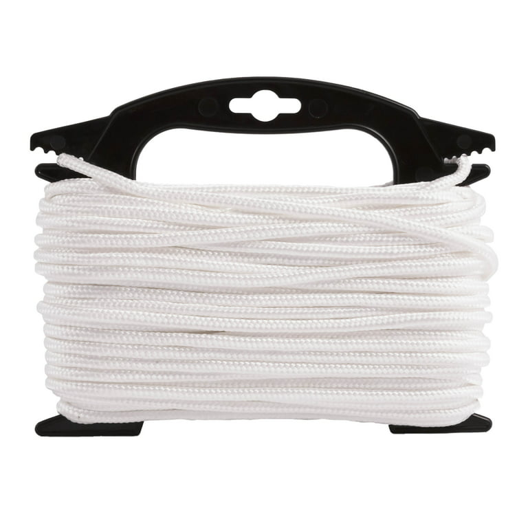 ZEONHEI 164 Feet 1/4 Inch White Natural Cotton Rope, Cotton