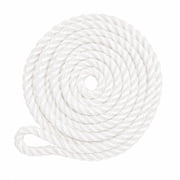 Hyper Tough Item# NPP850-HT, Nylon Blend Twisted Rope, White, 3/8" x 50', 1 Each