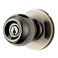 thumbnail image 1 of Hyper Tough Keyed Entry Ball Locking Doorknob Antique Brass Finish, 1 of 6