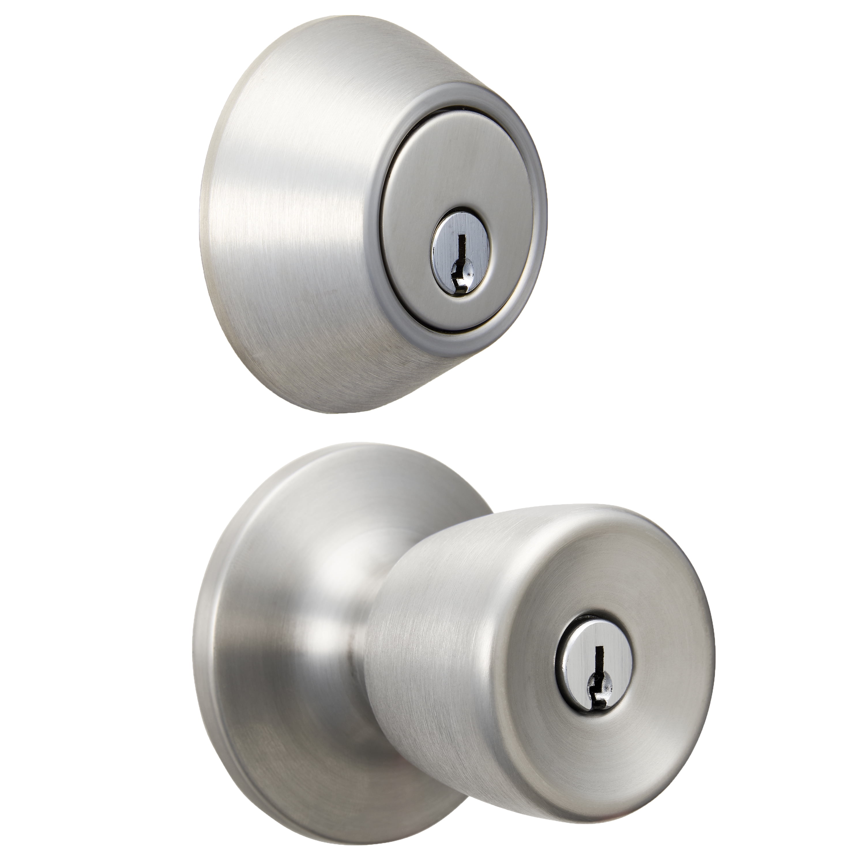Hyper Tough Keyed Entry Bell Doorknob and Deadbolt Combo Stainless