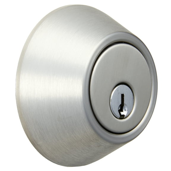Hyper Tough Keyed Entry Double Cylinder Deadbolt Lock, Stainless Steel Finish