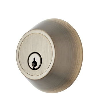 Hyper Tough Keyed Entry Single Cylinder Deadbolt Antique Brass