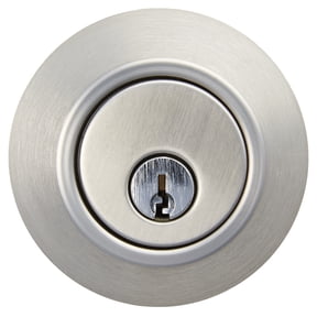 Hyper Tough Keyed Entry Single Cylinder Deadbolt Lock, Stainless Steel Finish