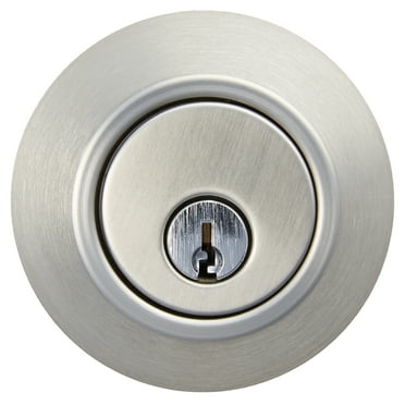 Hyper Tough Keyed Entry Single Cylinder Deadbolt, Stainless Steel Finish