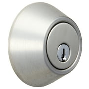 Hyper Tough Keyed Entry Single Cylinder Deadbolt Lock, Stainless Steel Finish