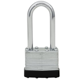 Hyper Tough 1-9/16 in. (40mm) Laminated Steel Keyed Padlock with 2 in. (51mm) Long Hardened Steel Shackle