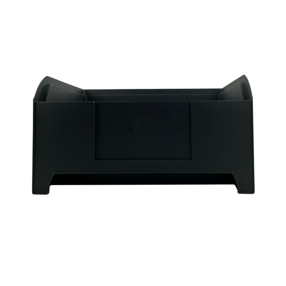 Hyper Tough Large Stackable Plastic Material Storage Bin, Black