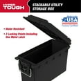 thumbnail interactive-video image 1 of Hyper Tough Locking and Stacking Utility and Tool Box, Black Organization Box, 1 of 10