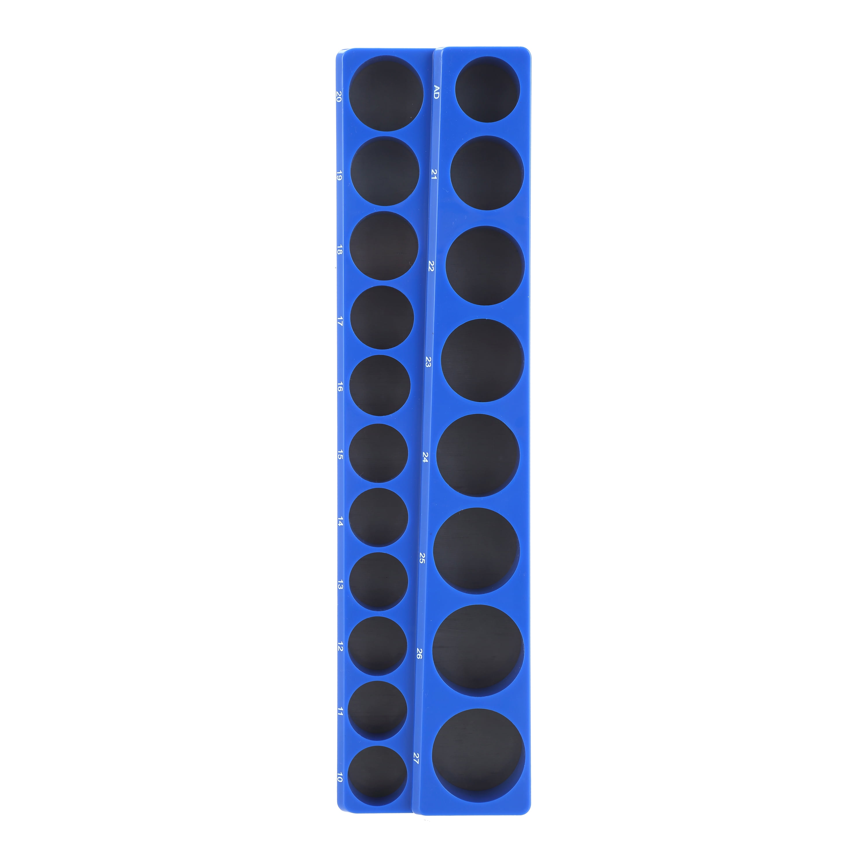 Hyper Tough Magnetic 1/2 inch Drive Metric Socket Holder, Holds 19