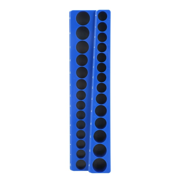 Hyper Tough Magnetic 3/8-in Drive Metric 28 Socket Accessory Holder, Holds 28 Sockets