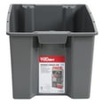 thumbnail image 1 of Hyper Tough Medium Nesting/Stacking Plastic Storage Bin, Gray, 1 of 12