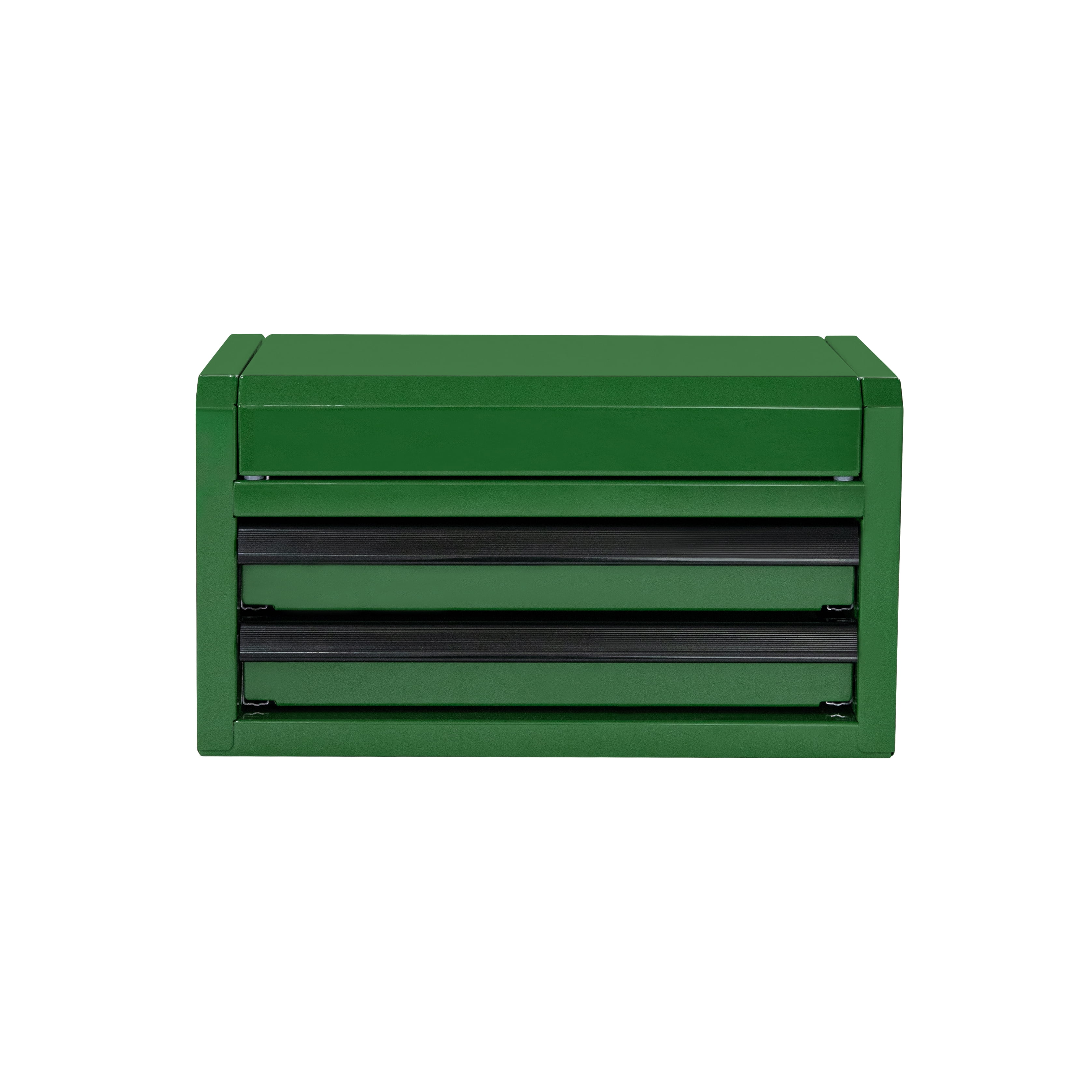 Hyper Tough Mini 10-inch 2-Drawer Steel Toolbox, WC Green