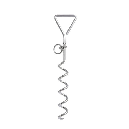 Hyper Tough Model Number 7517W-HT, Spiral Tie Out Stake for Dogs, Zinc Plated, 16", 1 Each