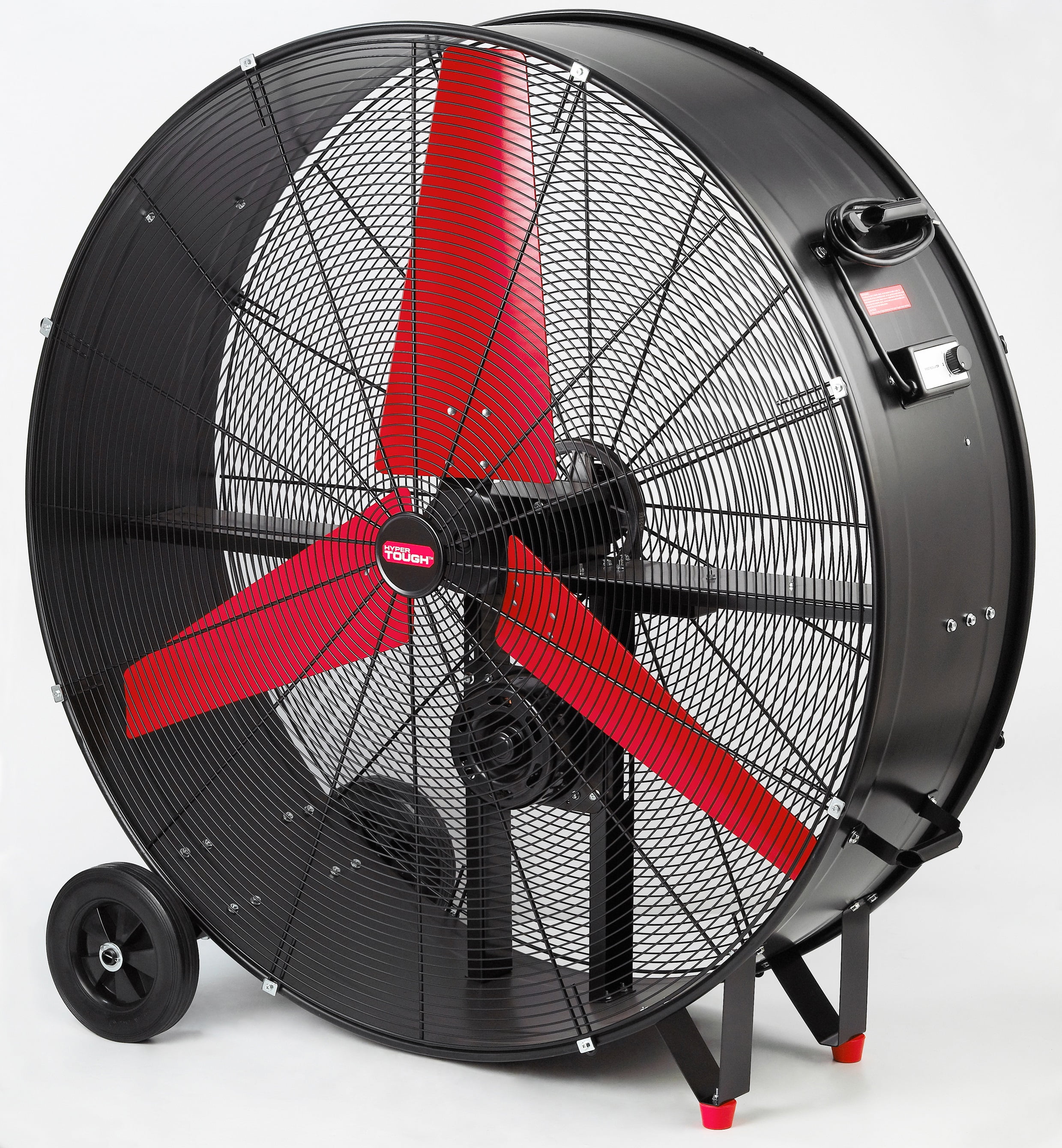 Hyper Tough New 42 inch Commercial & Industrial Belt Drive Drum Fan Red & Black