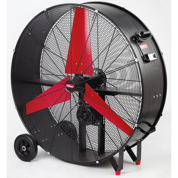 Hyper Tough New 42 inch Commercial & Industrial Belt Drive Drum Fan Red & Black