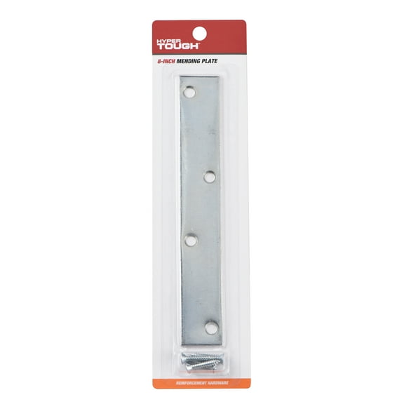 Hyper Tough New 8 inch. Mending Plate, Hardware Braces,Steel, mounting screws included