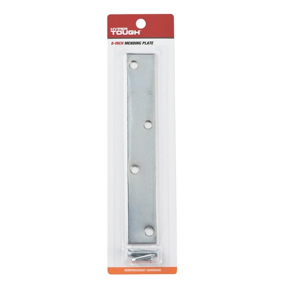 Hyper Tough New 8 inch. Mending Plate, Hardware Braces,Steel, mounting screws included