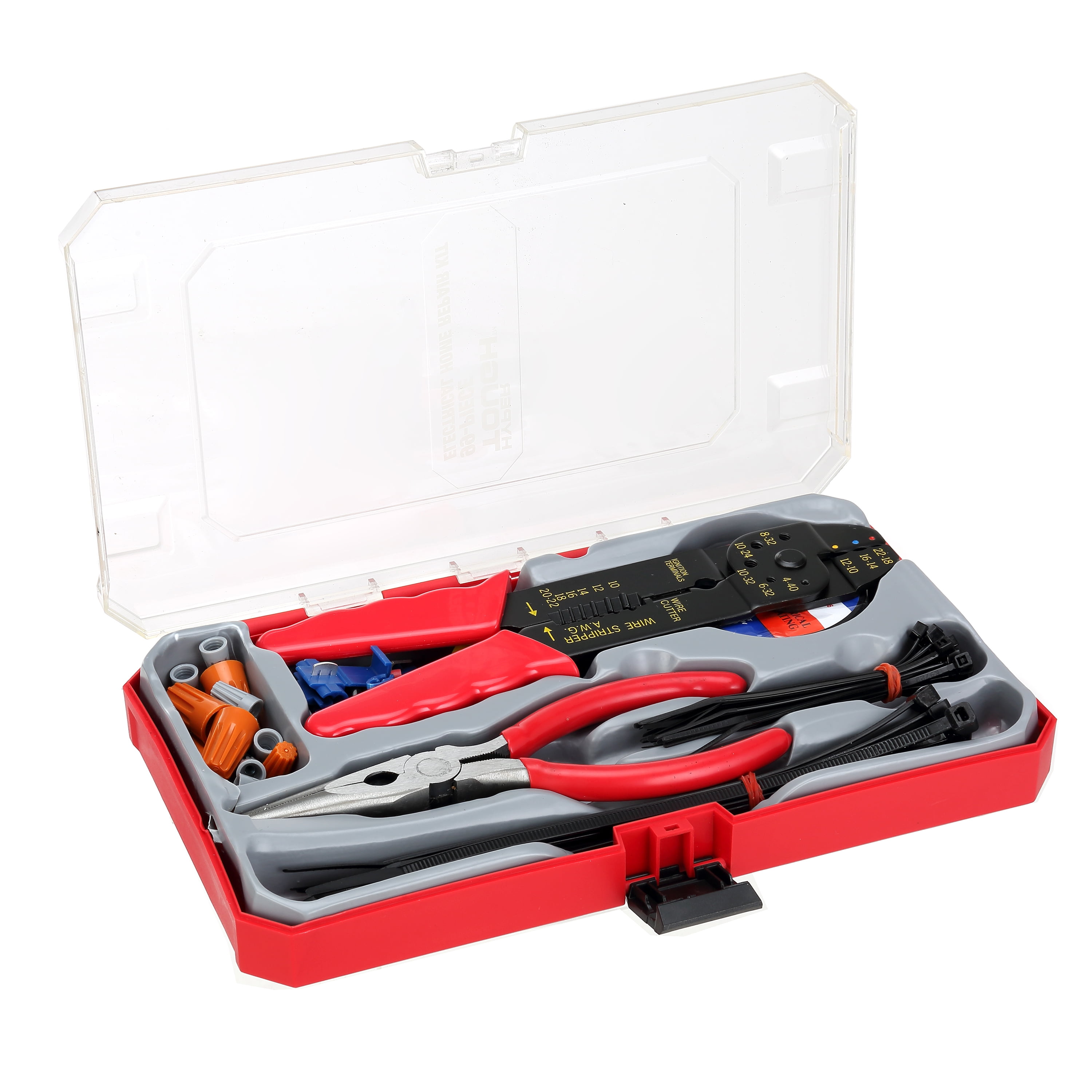 タツ Hyper Tough New 99 Piece Electrical Home Repair Set Including