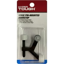Hyper Tough New Hardware Hinge Pin Mounted Doorstop, Zinc Die Cast with Oil Rubbed Bronze, Assembled Product Depth 5.65,Height 0.7,Width 2.7 inch.