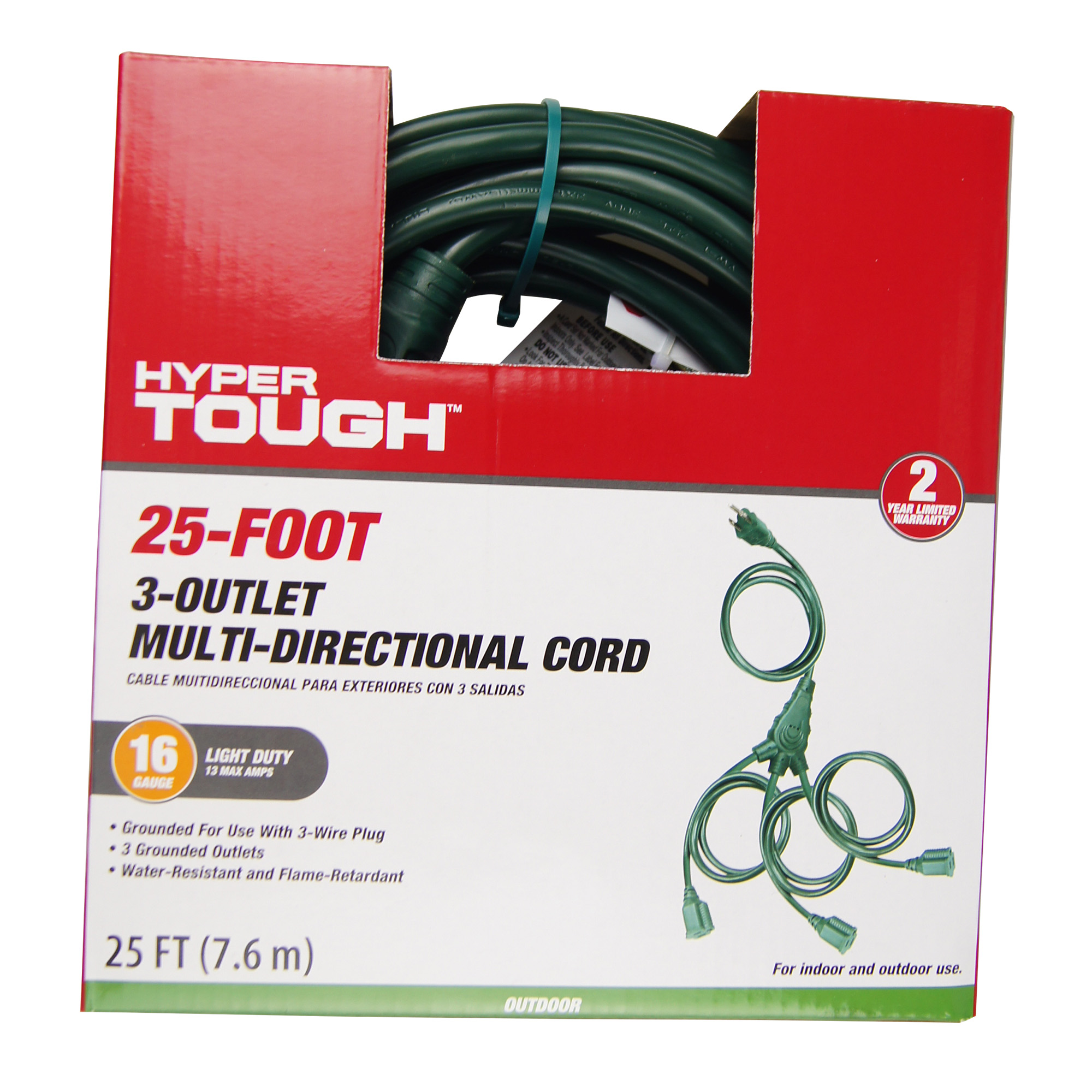 Hyper Tough Outdoor 3ol W Type Cord Set - image 1 of 4
