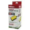 thumbnail image 1 of Hyper Tough Outdoor 6-Outlet 6ft Extension Cord Hub, Yellow/Gray, 1 of 8