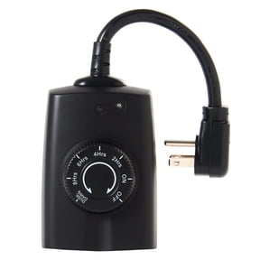 Hyper Tough Outdoor Grounded Dusk-to-Dawn Timer, 2 Heavy-Duty Outlets