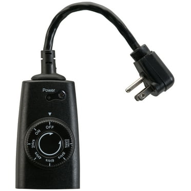 Hyper Tough Outdoor Grounded Photocell Dusk to Dawn Timer Single Outlet, 10 Amps