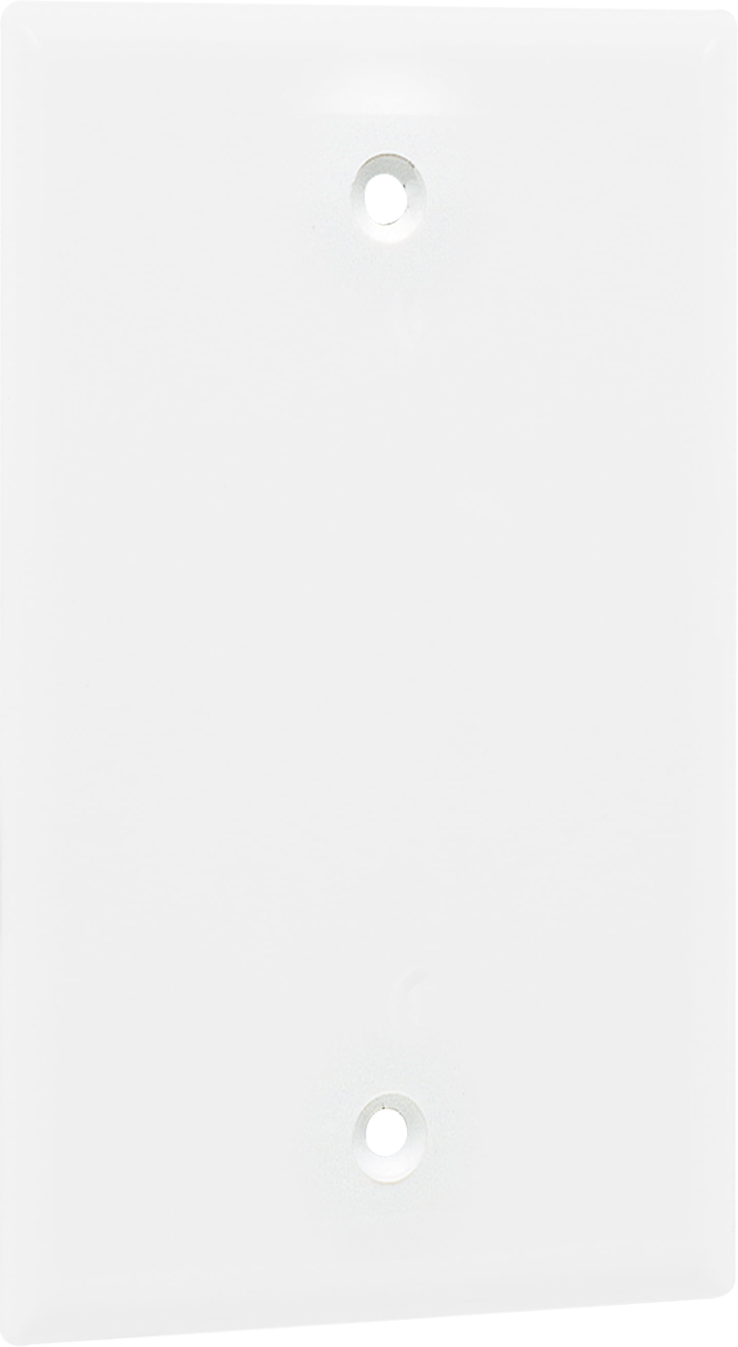 Hyper Tough Oversized Single Blank Outlet Plate, White, Nylon, 5in,  53136-T1