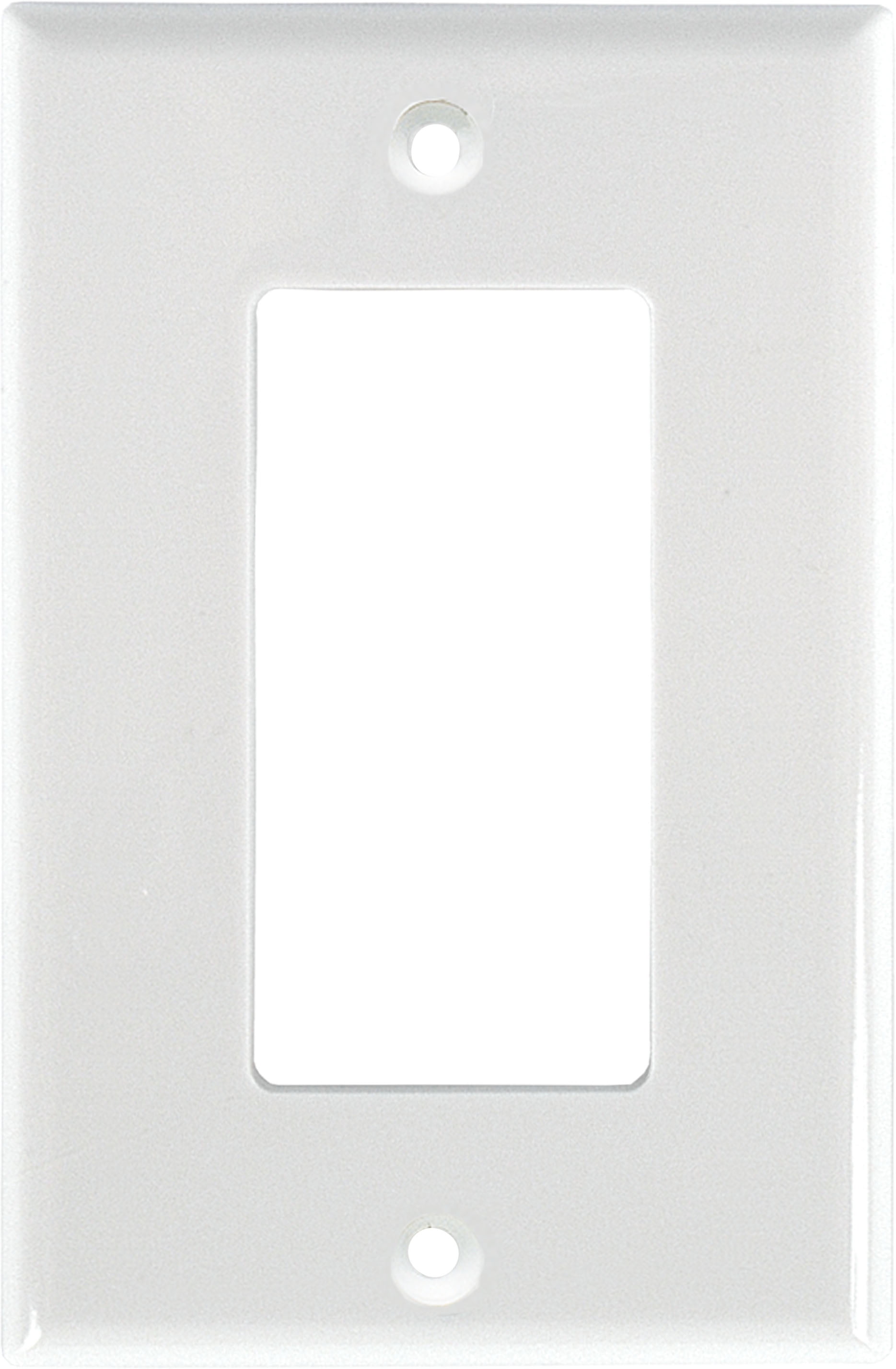 Hyper Tough Oversized Wall Plate, Single Rocker, 0A, White Nylon, 5in  53131