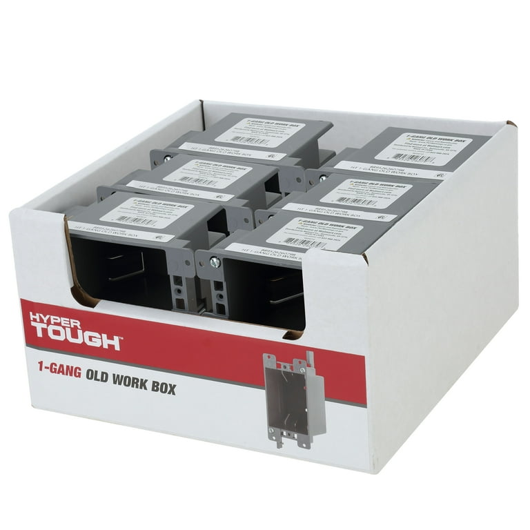 Hyper Tough PVC 1 Gang Receptacle Switch/Outlet Electrical
