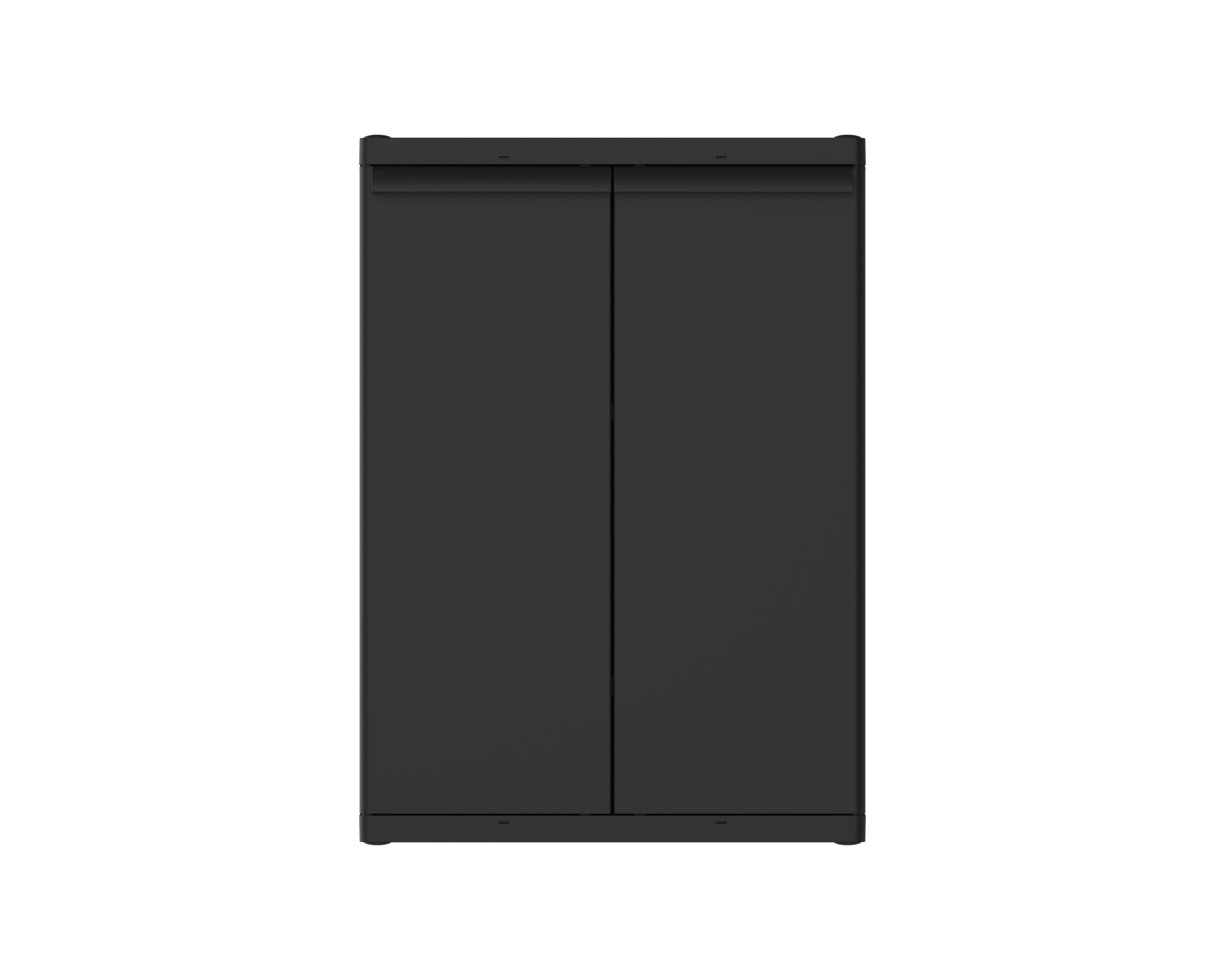 Hyper Tough Plastic Garage Cabinet 2 Shelf 18.5Dx25.47Wx35.43