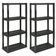 thumbnail image 1 of Hyper Tough Garage Shelving Unit Heavy Duty 4-Tier 57"H x 14"D x 30"W 2-Pack Black-400 lb Total Capacity, 1 of 7