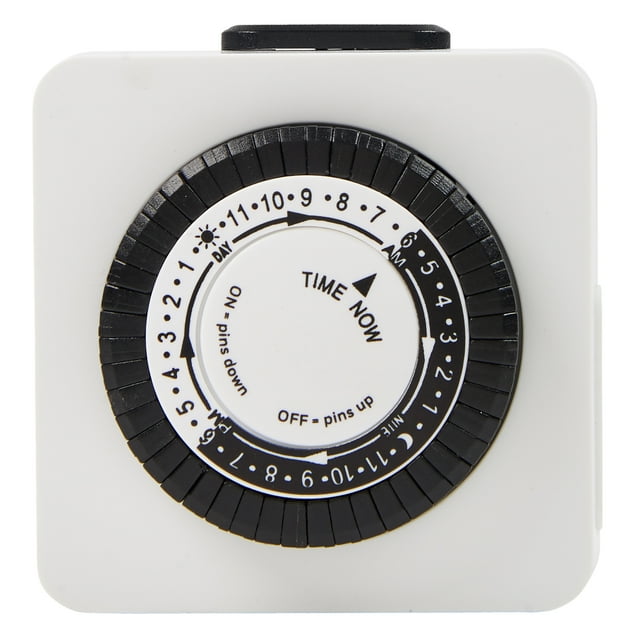 Hyper Tough, Polarized, Analog Indoor Mini Timer, Single Outlet