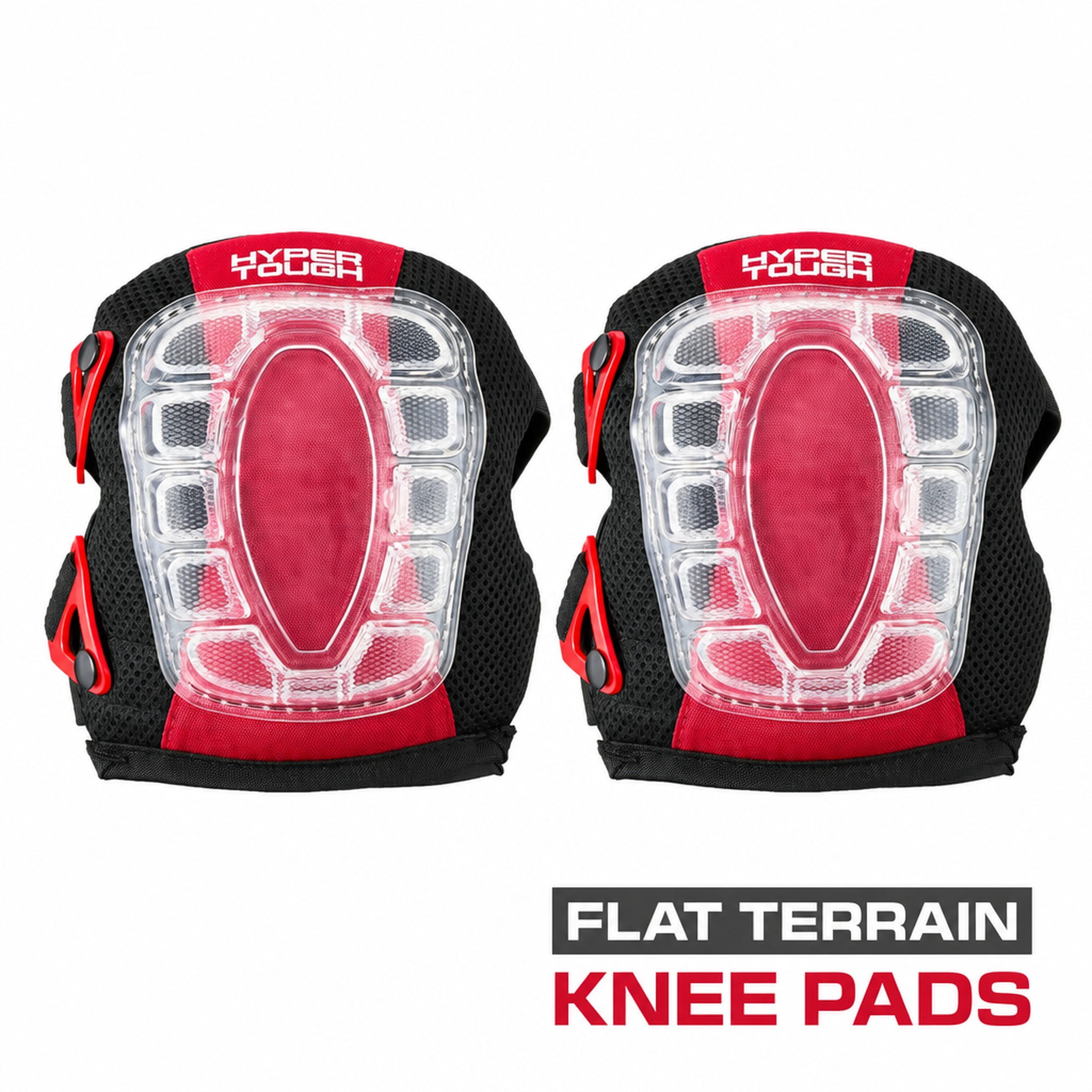 Hyper Tough Pressure Dispersing Foam Knee Pads, 2 Pack