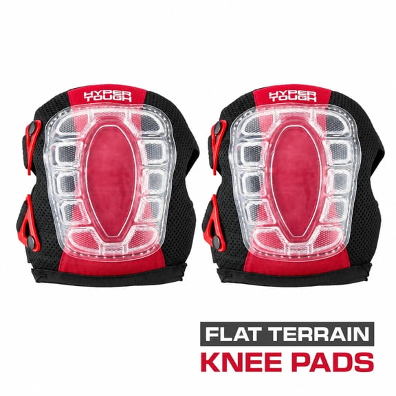 Hyper Tough Pressure Dispersing Foam Knee Pads, 2 Pack