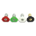 thumbnail interactive-video image 1 of Hyper Tough Universal 1/4" Quick Connect Pressure Washer Nozzle Tips Pack, 4 piece set, 1 of 6