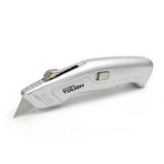 Hyper Tough Aluminum Retractable Utility Knife with 3 Blades