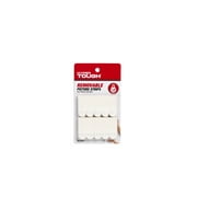 Hyper Tough Small Removable Adhesive Strips, Hanging Strips for Hanging Small Pictures, 1 lb Capacity, White, 60 pc