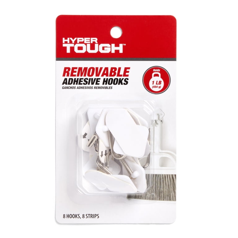 Hyper Tough Removable Hinged Plastic Hooks for Hanging Keys
