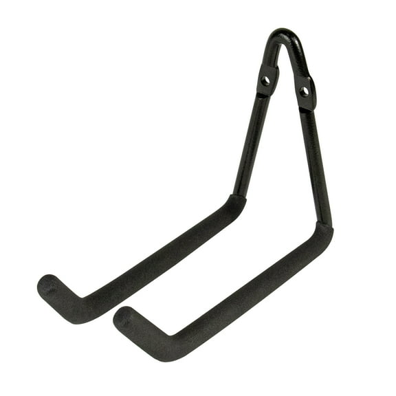 Hyper Tough Screw Mounted Steel Utility V-Hook Hanger, Black Powder Coat Finish